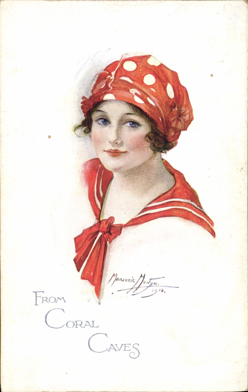 CPA Fantaisie Illustrateur Femme From Coral Caves 