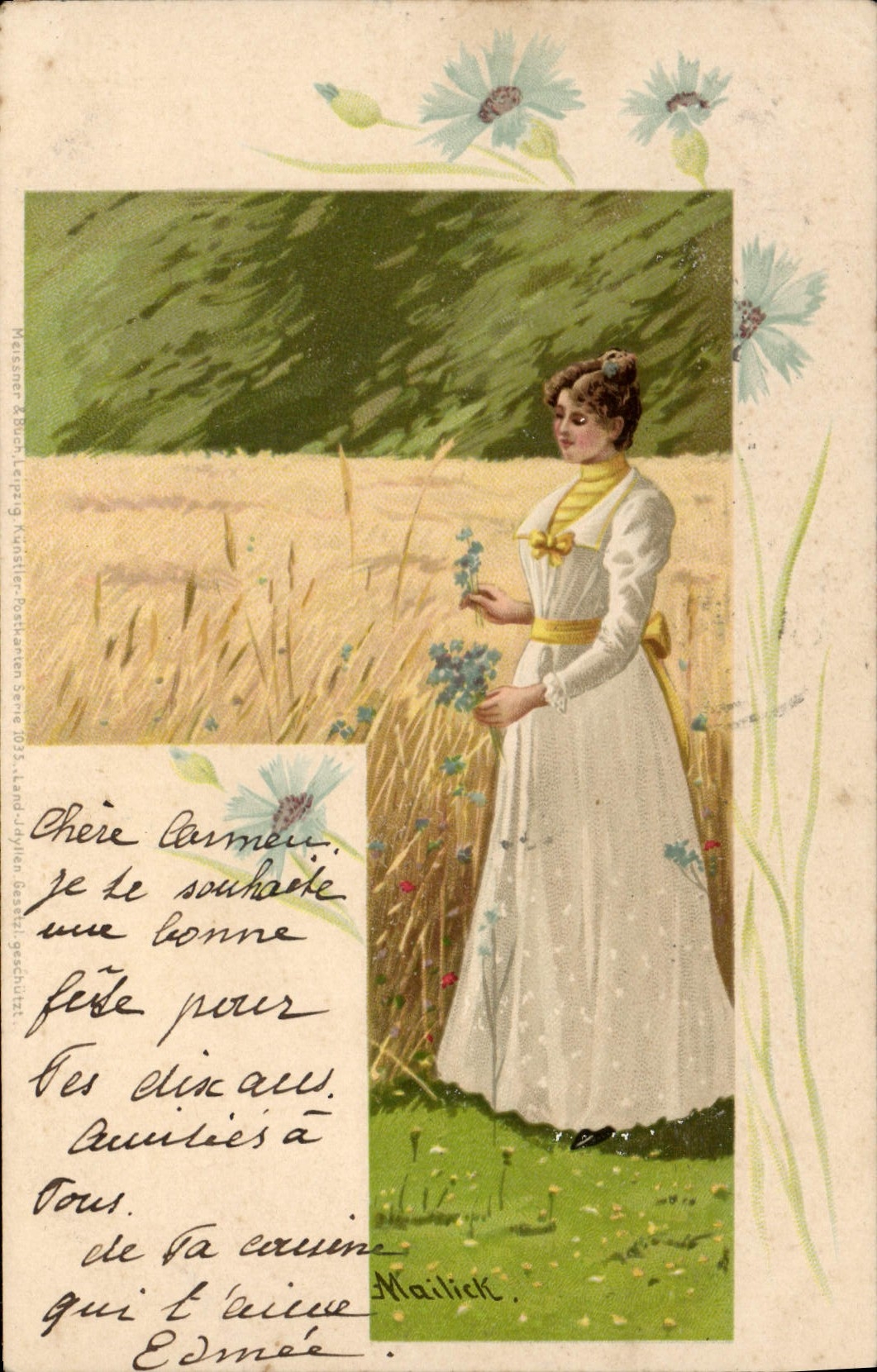 CPA Fantaisie Illustrateur Femme Mailick 