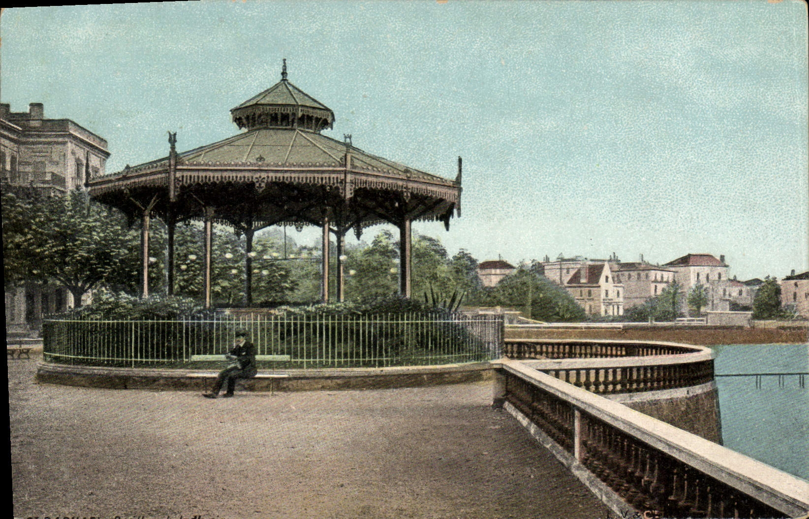 CPA Kiosque St Raphael Pavillon de la musique 