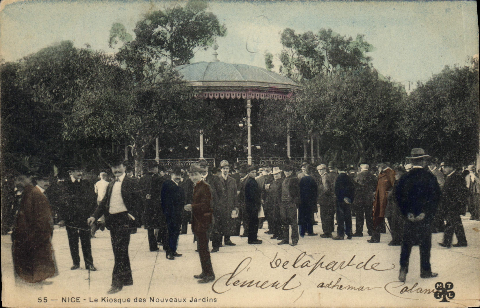 CPA Kiosque des nouveaux jardins Nice 