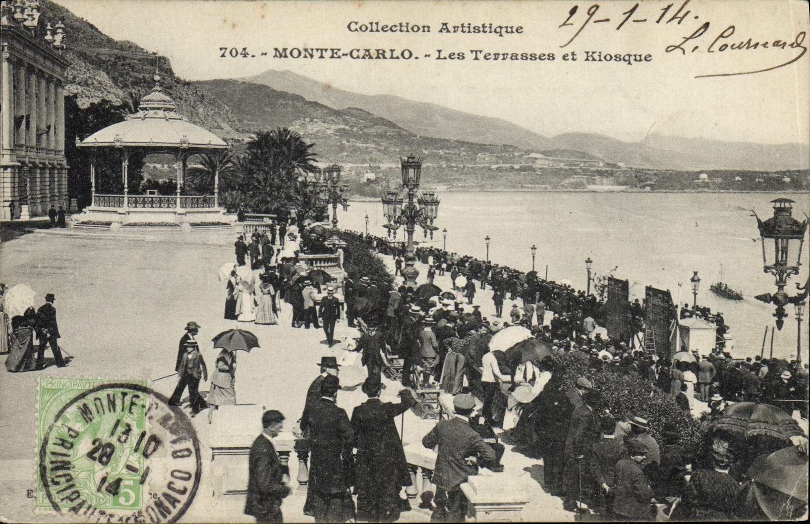 CPA Les terrasses et Kiosque Monte Carlo 