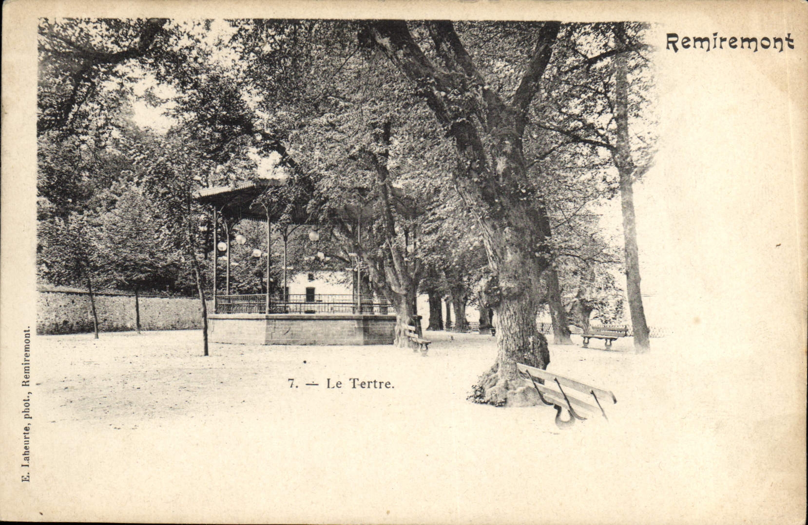 Vintage Postcard Remiremont Kiosk the hillock