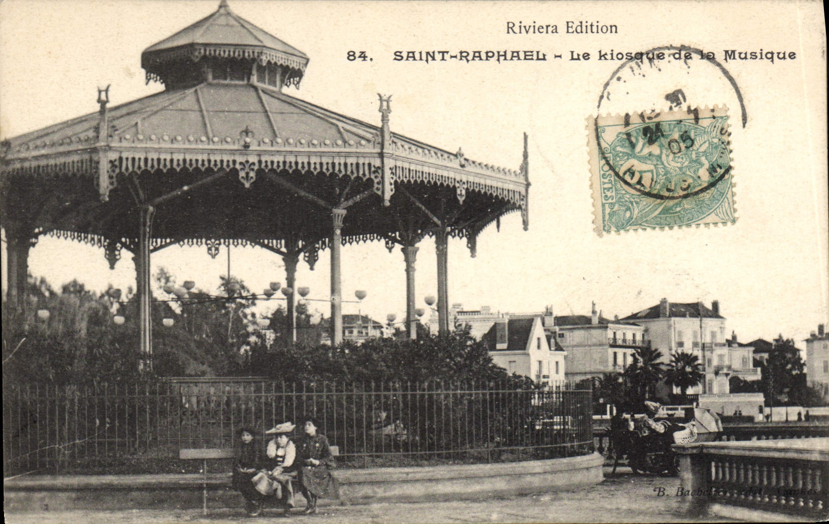 Vintage Postcard Holy Kiosk of the music Raphael