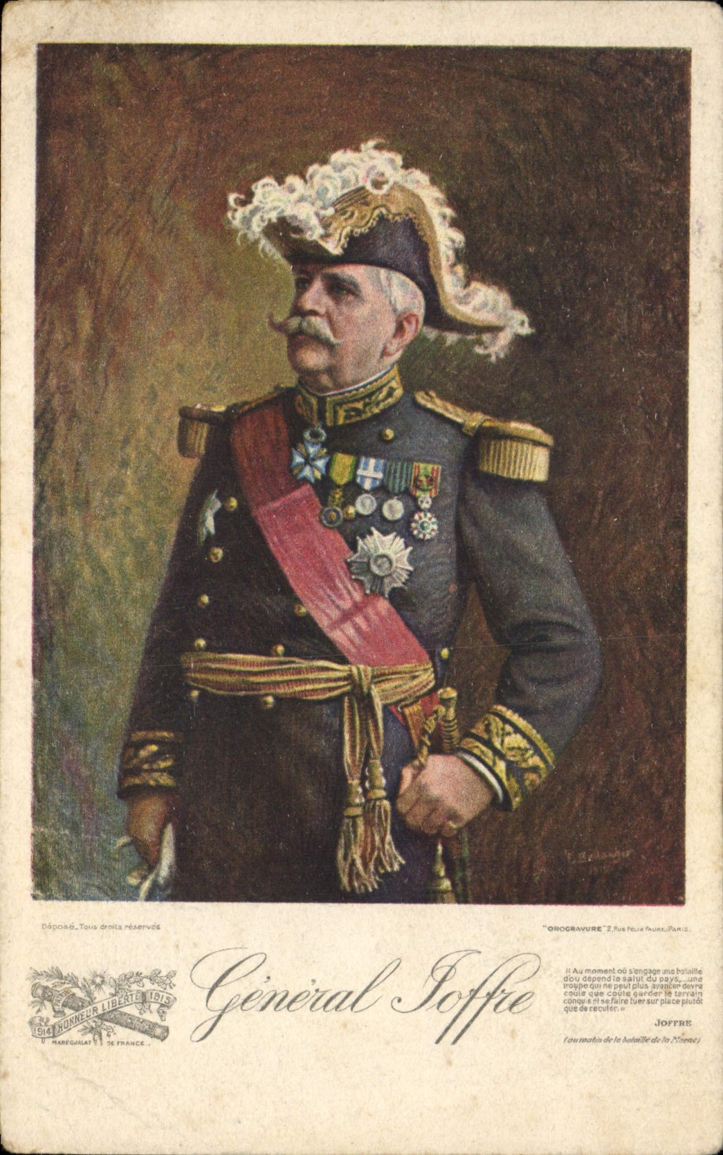 CPA Militaria General Joffre 