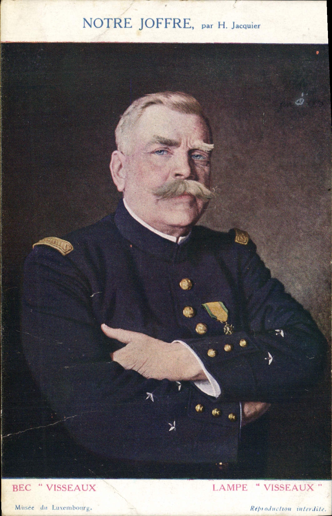Vintage Postcard Militaria Joffre Jacquier