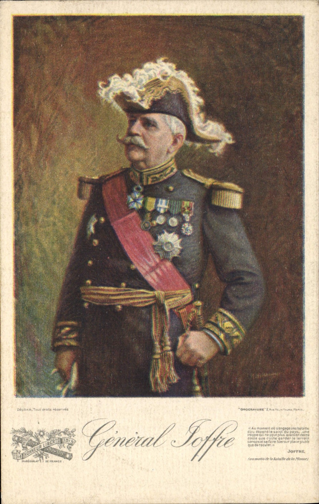 CPA Militaria General Joffre