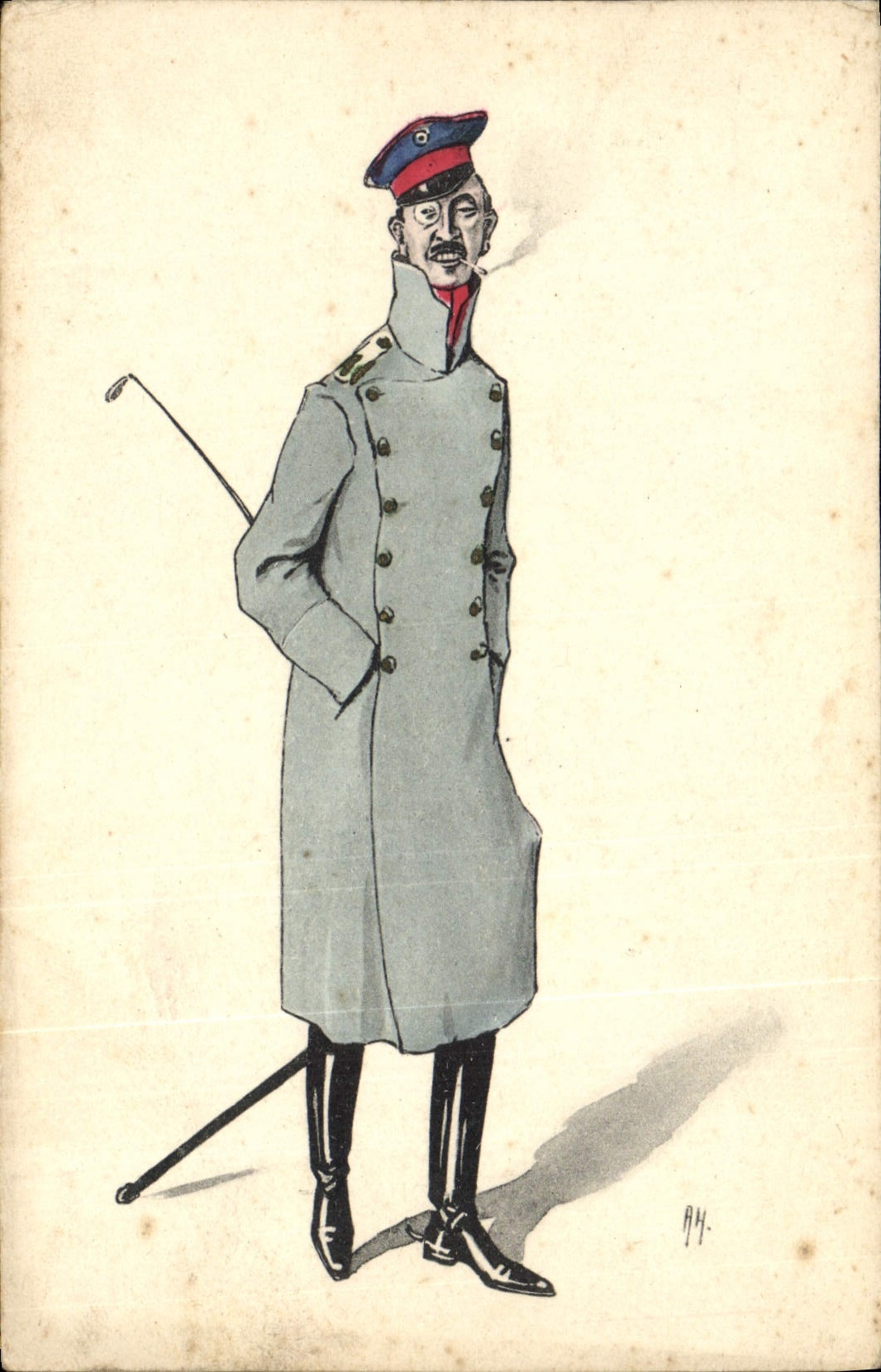 CPA Militaria Officier