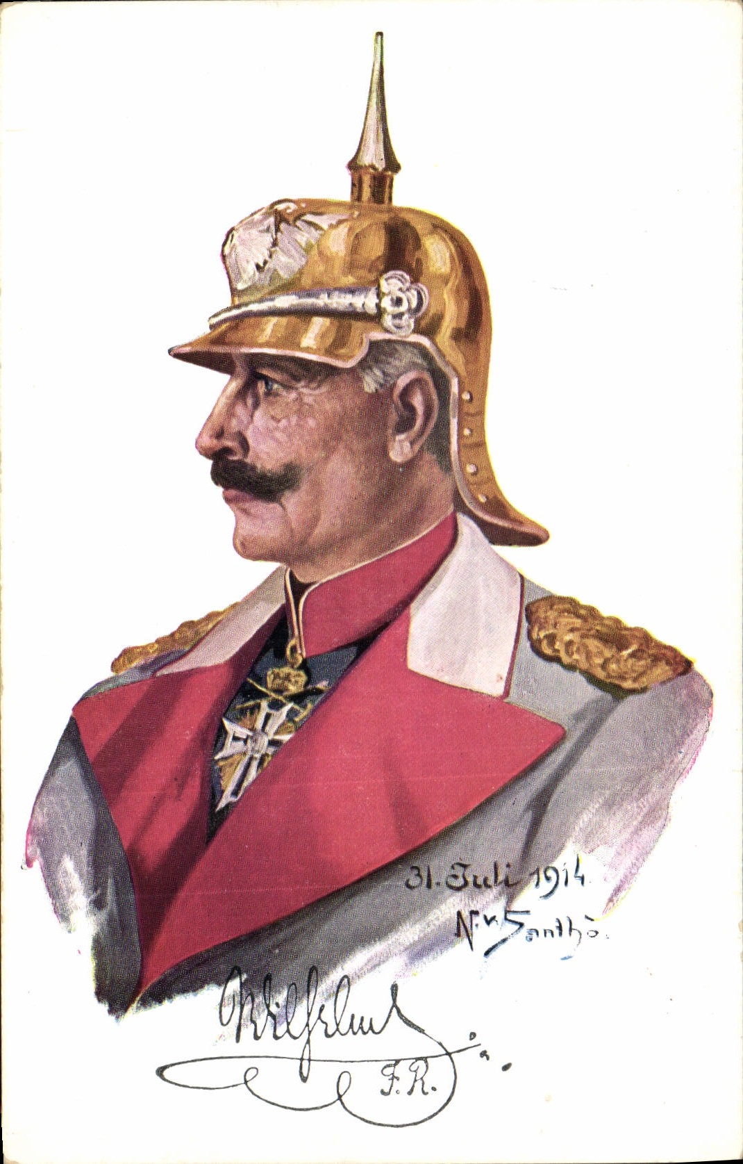 CPA Militaria Officier Allemand