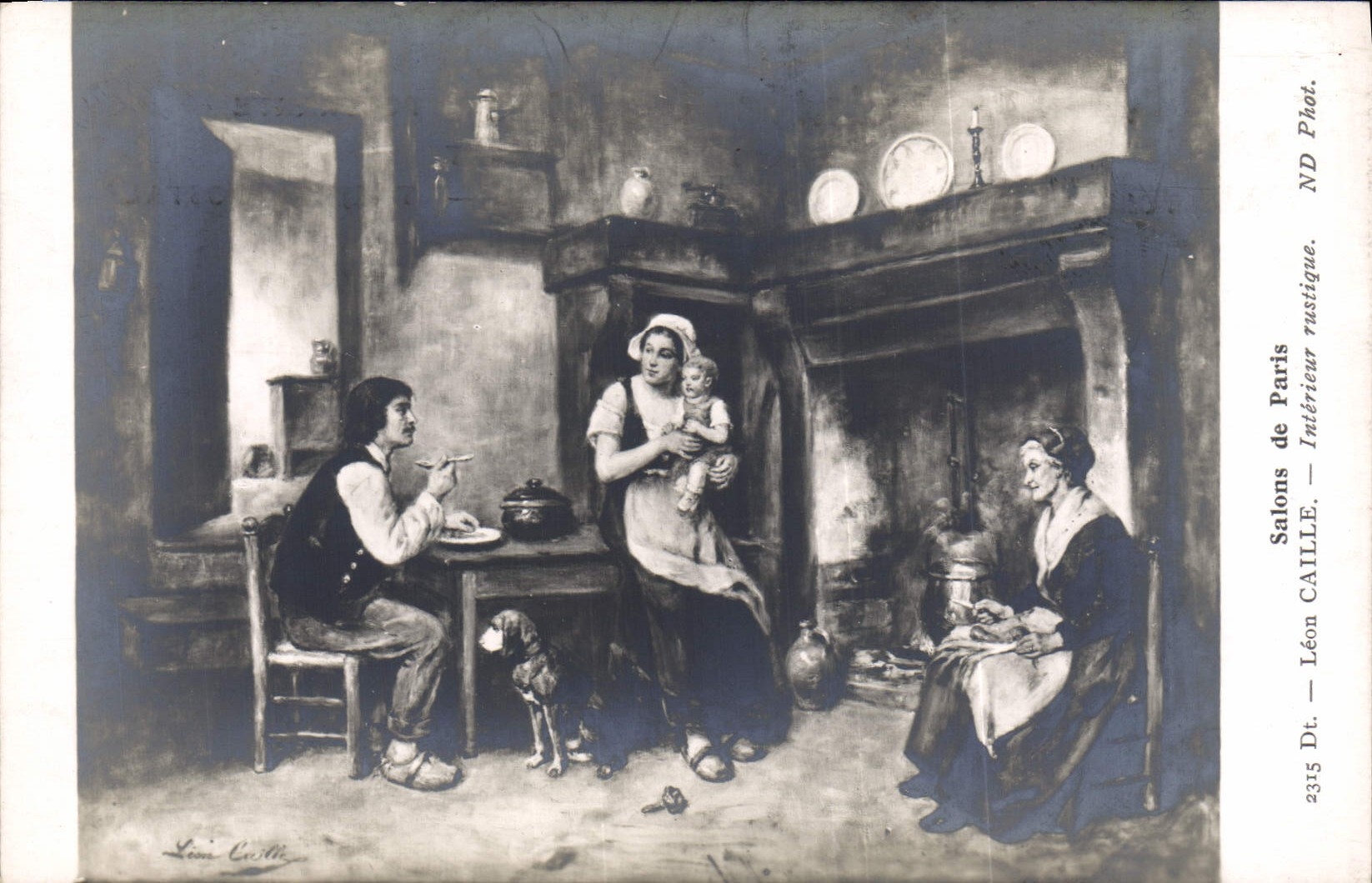 Postal Salones de París Leon Caille Interieur rústica