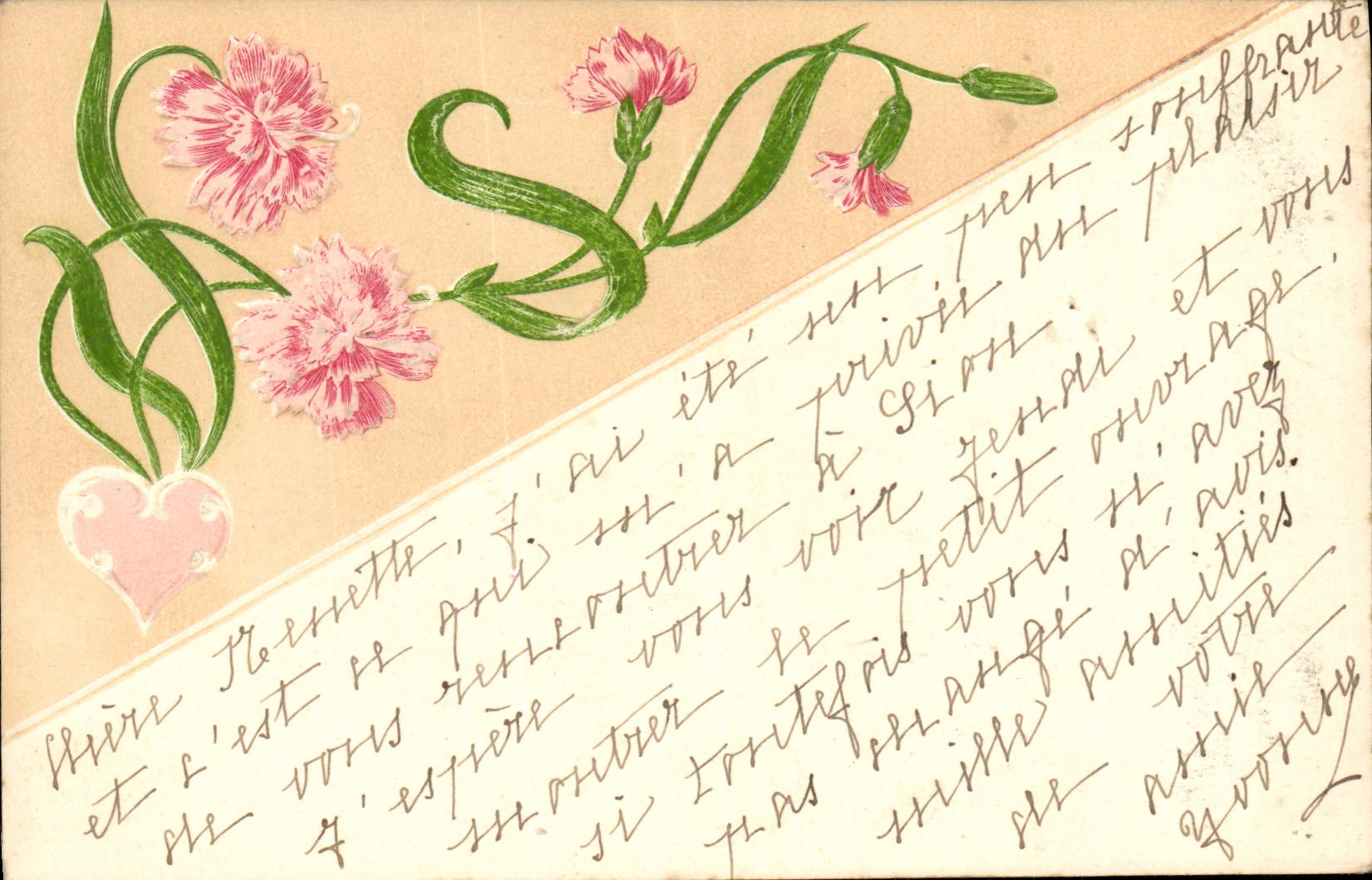 CPA Fantaisie Fleurs 