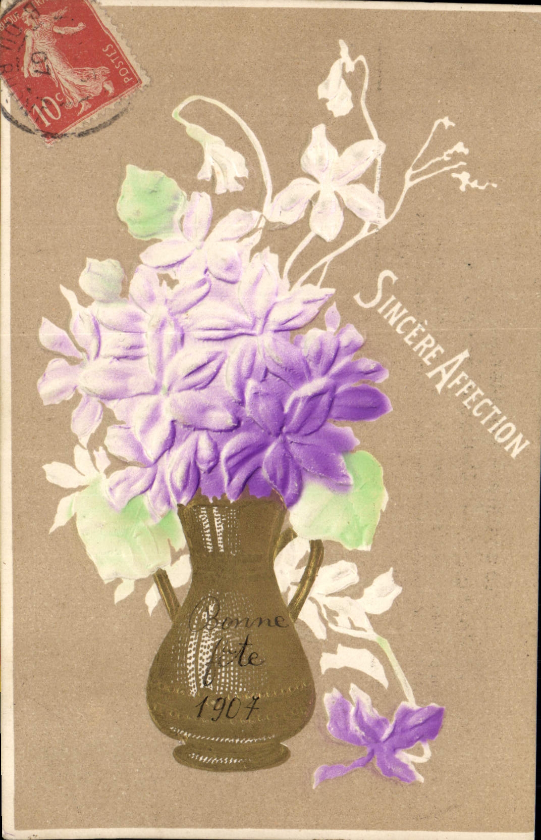 CPA Fantaisie Fleurs 