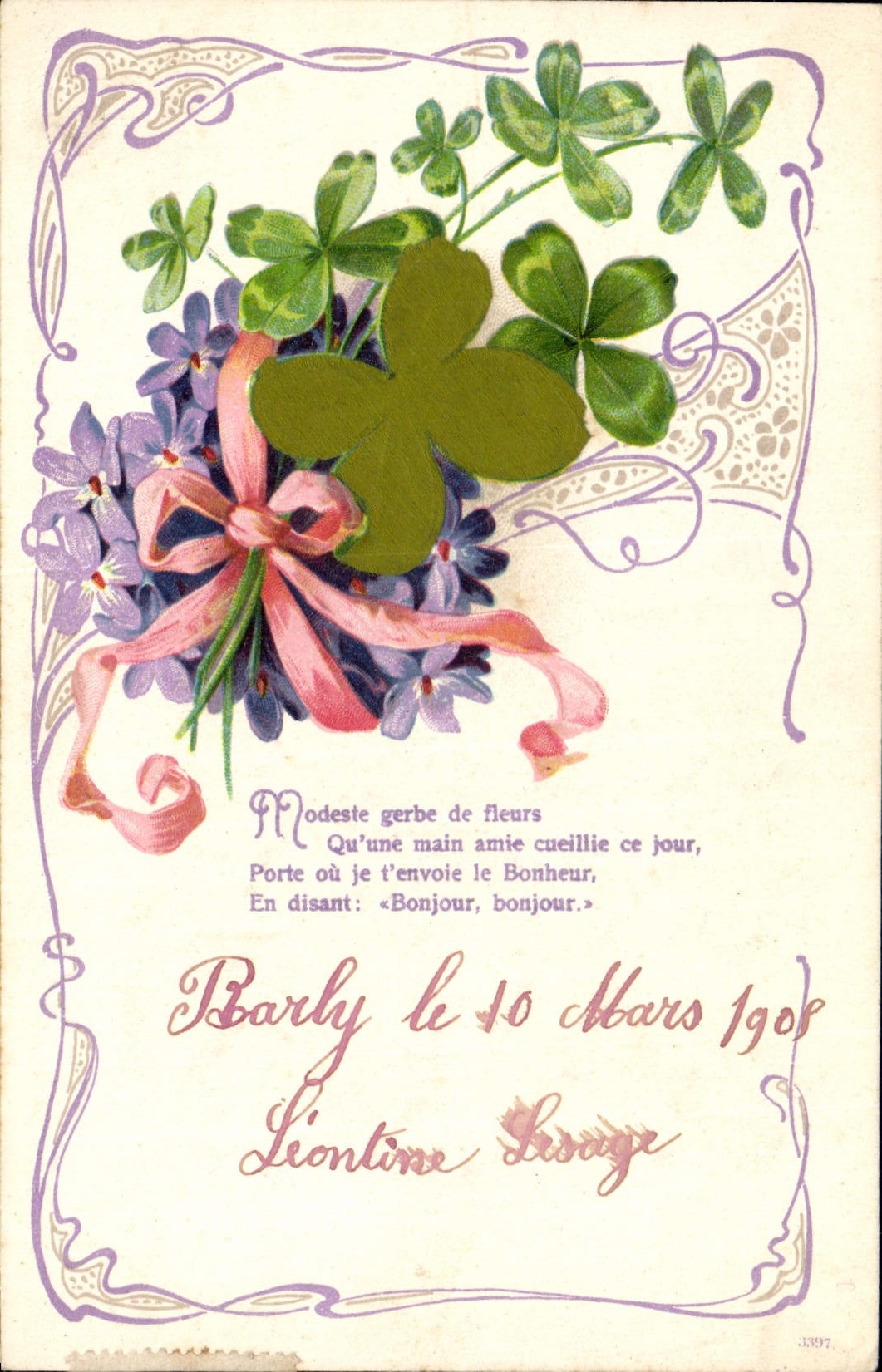 CPA Fantaisie Fleurs 