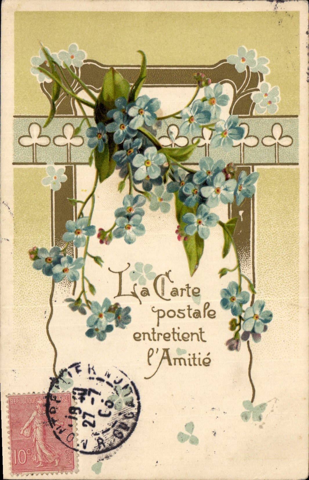 CPA Fantaisie Fleurs 