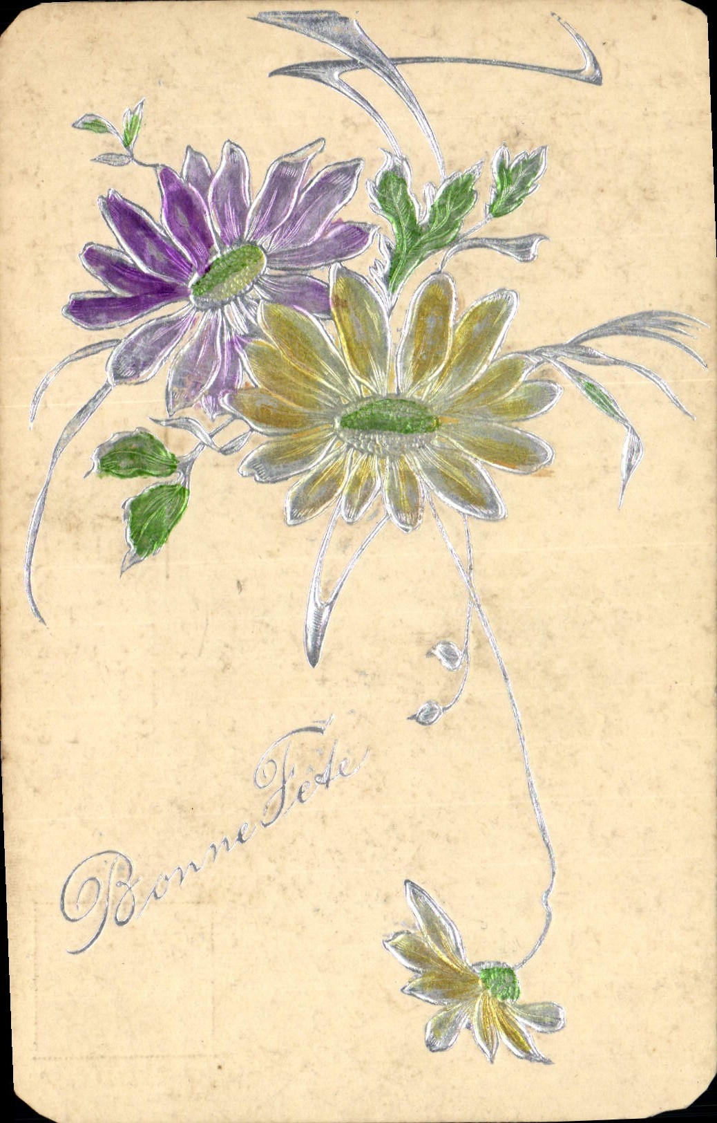CPA Fantaisie Fleurs 