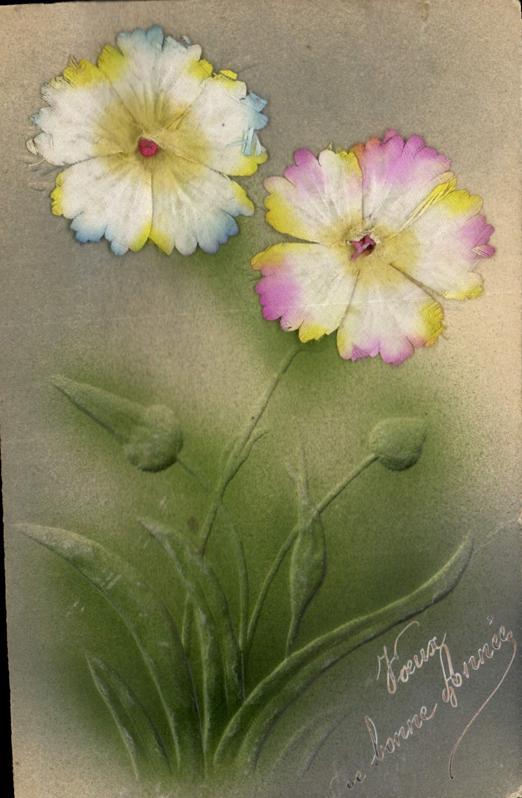 CPA Fantaisie Fleurs 