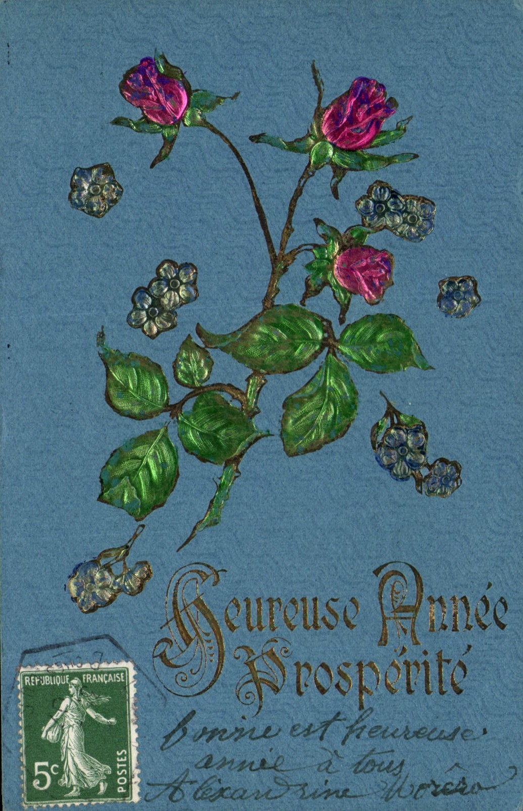 CPA Fantaisie Fleurs 
