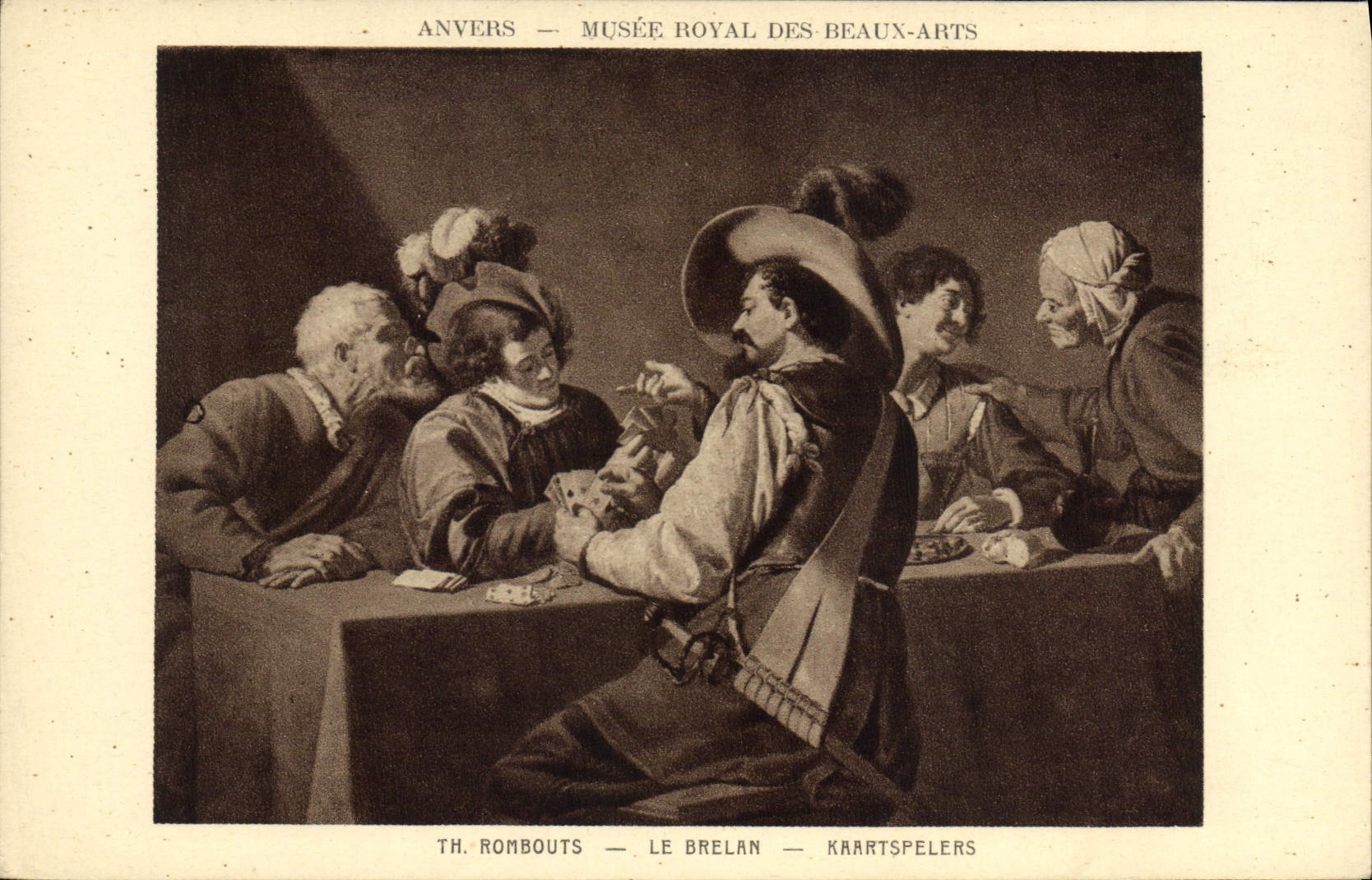 Vintage Postcard Antwerp Royal Museum of Rombouts Beautiful arts Brelan