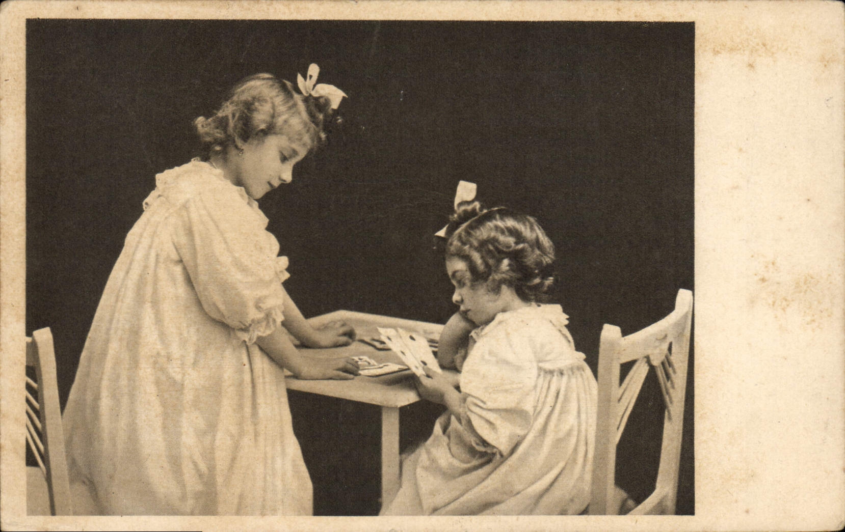 Vintage Postcard Children Charts