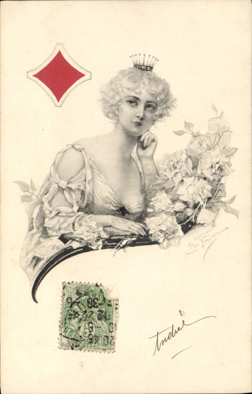 Vintage Postcard Charts Charts Square