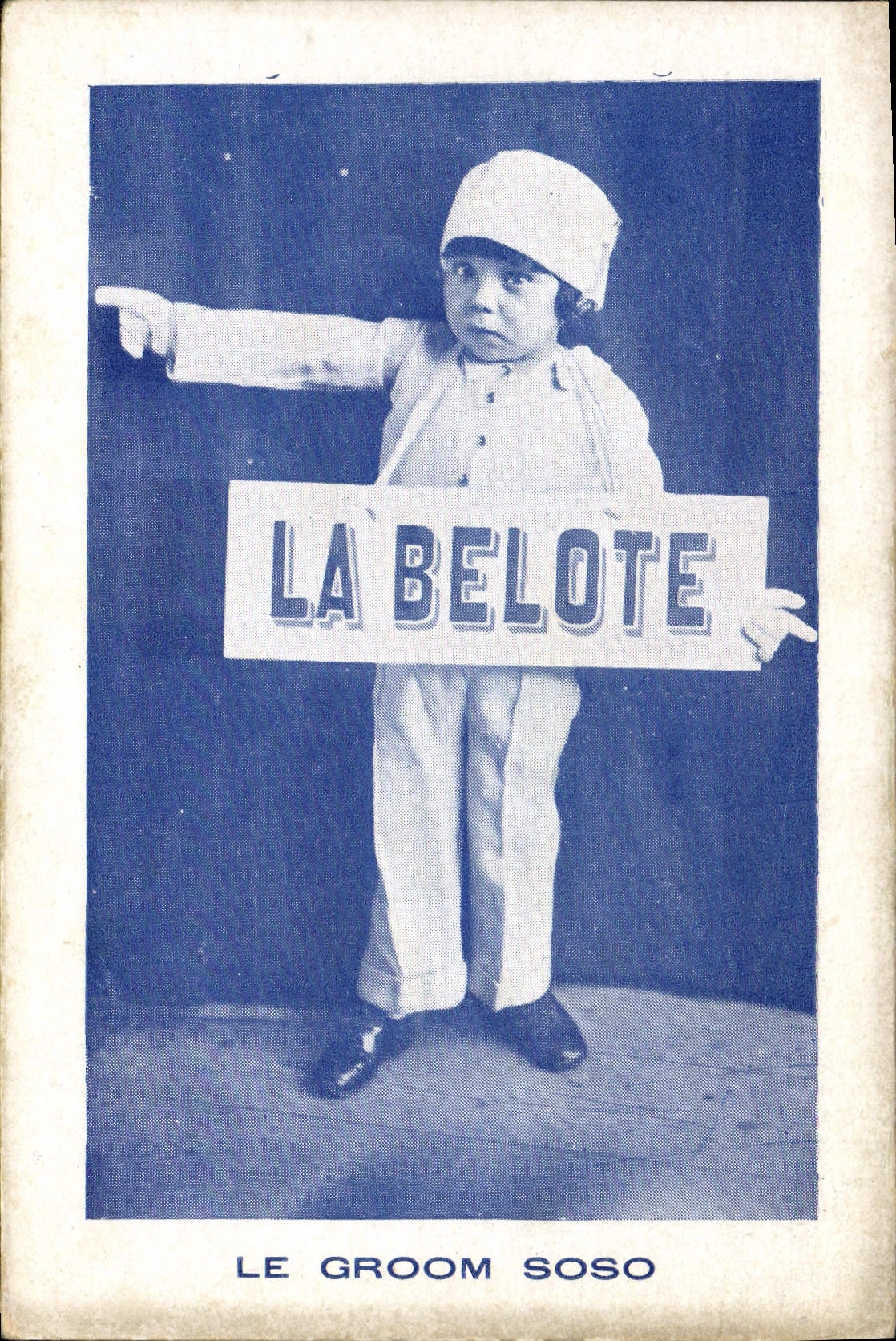 CPA Cartes La belote Le groom Soso Enfant 