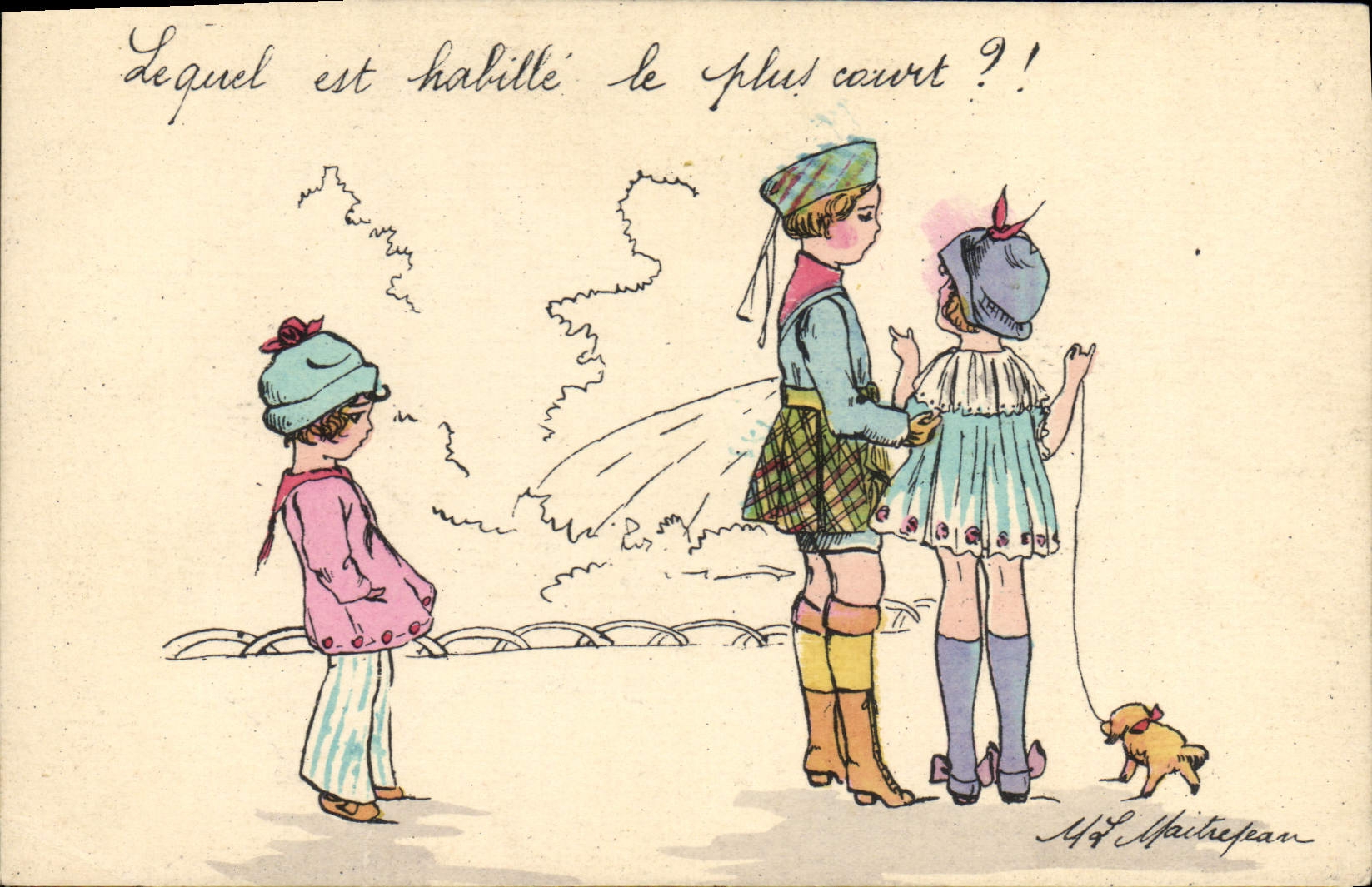 CPA Fantaisie Illustrateur Enfants