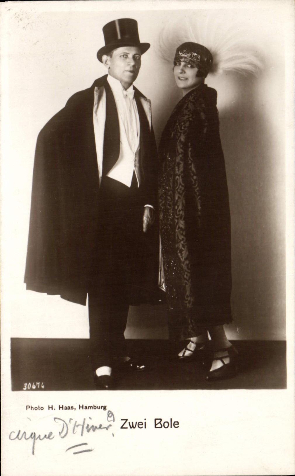 Vintage Postcard Artists Zwei Bole Circus of winter?