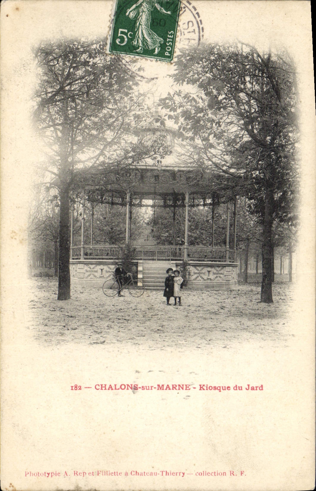 Vintage Postcard Kiosk of Jard Trawl-nets on the Marne