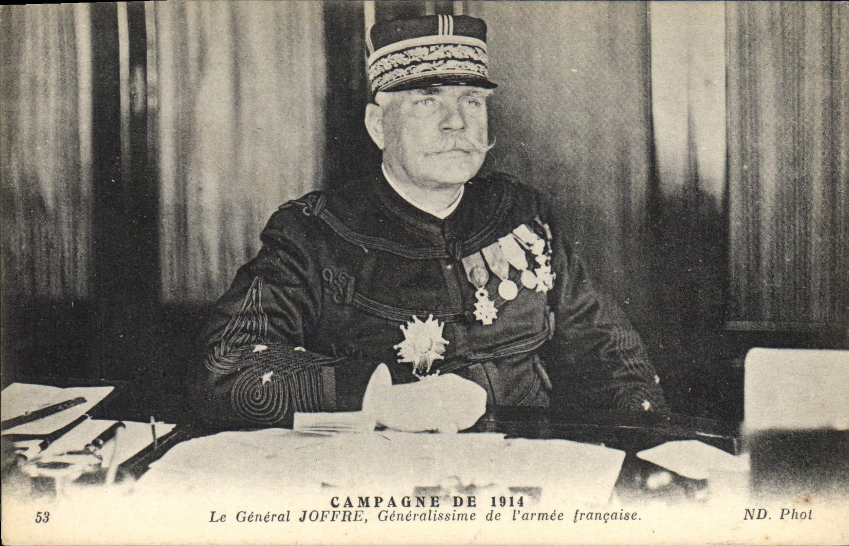 CPA Militaria Le general Joffre Generalissime de l'armee francaise 