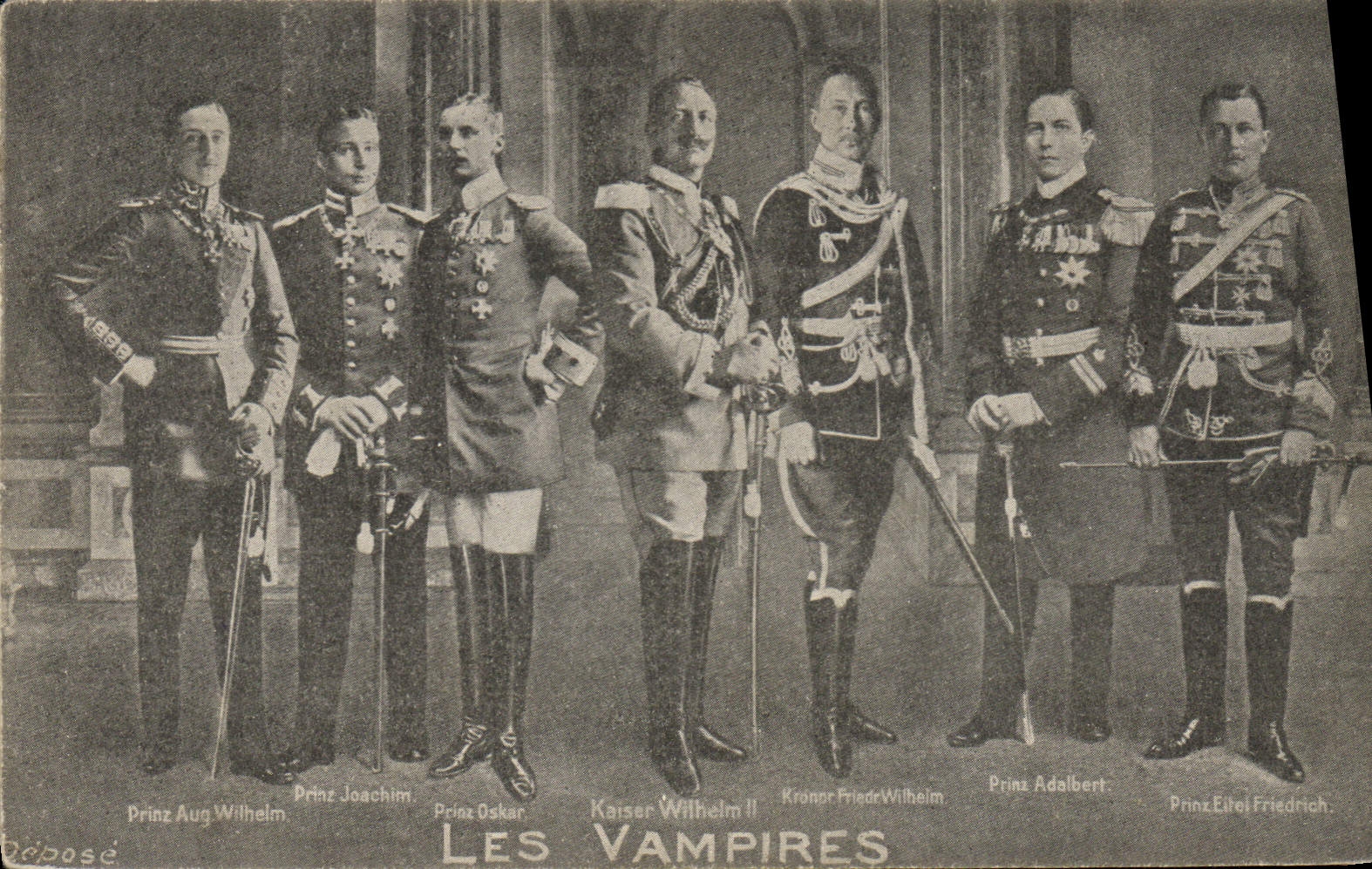 Vintage Postcard Militaria campires