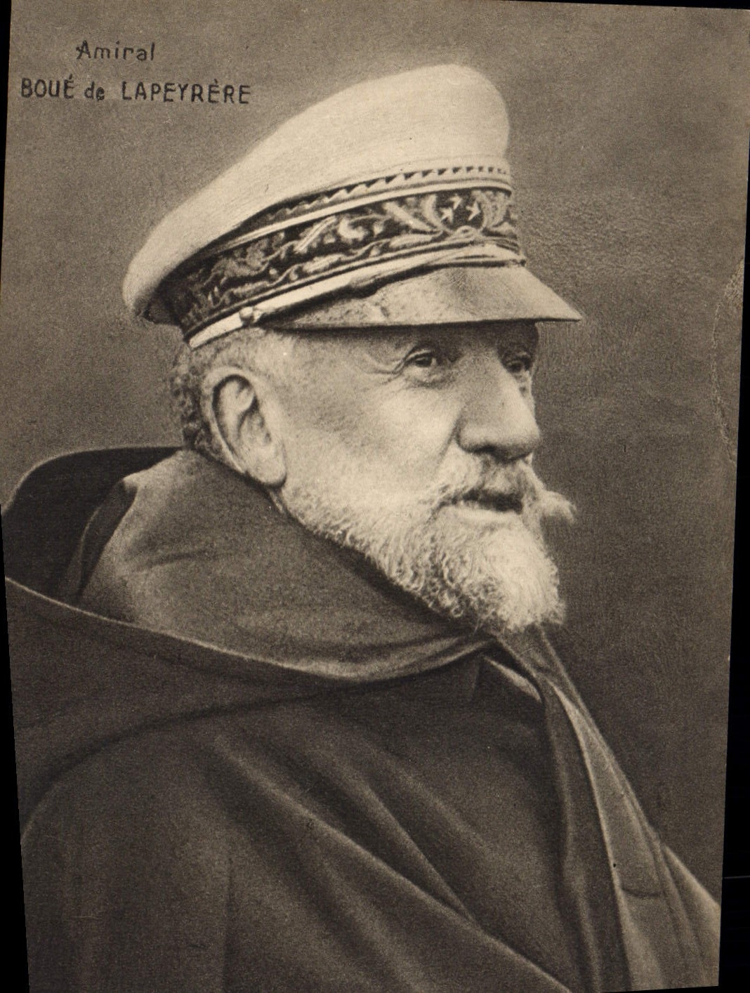 Vintage Postcard Militaria Admiral Boue of Lapeyrere