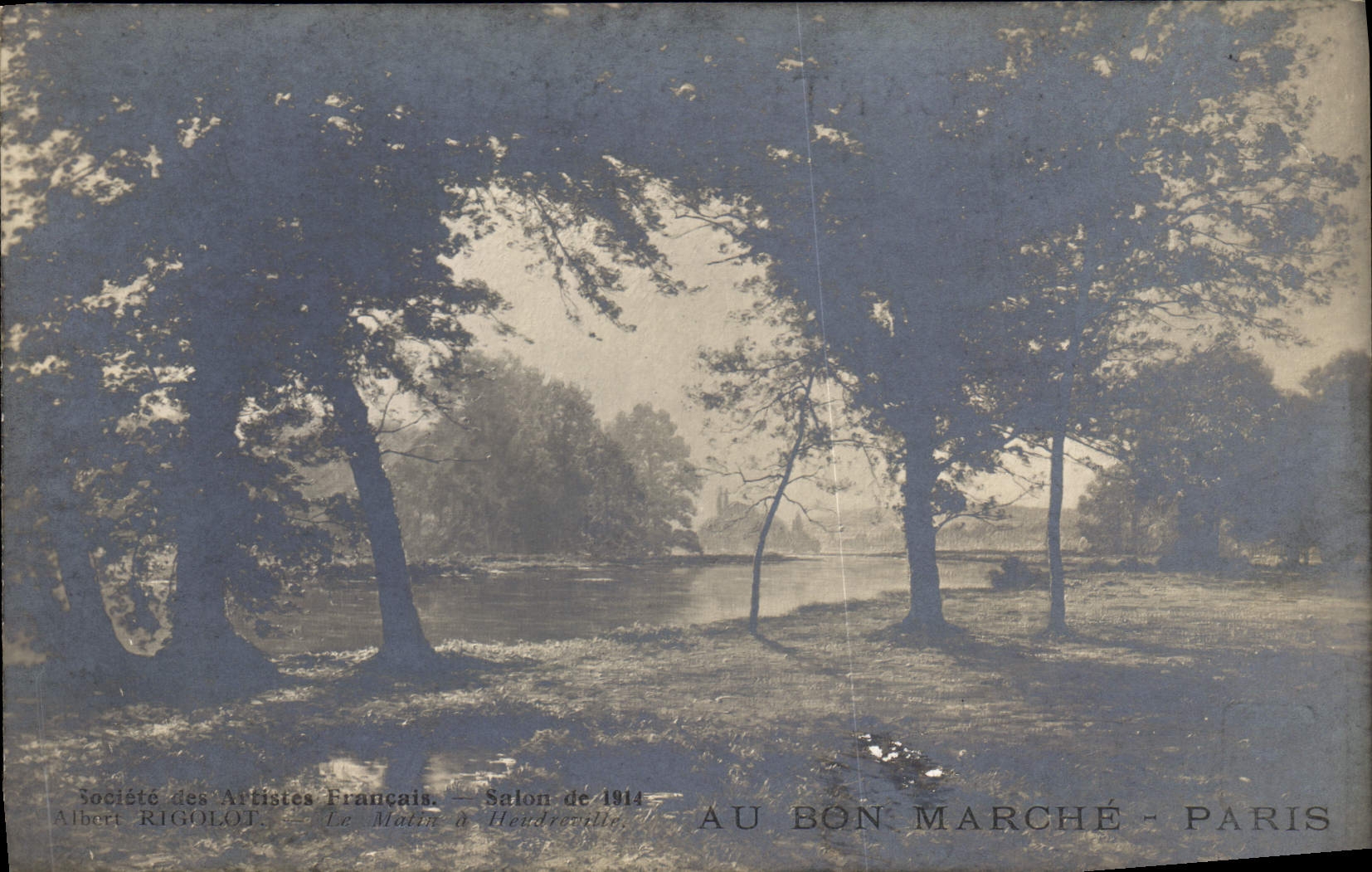Postal Salón 1914 de Andre Rigolot Le la mañana tiene a Hendreville