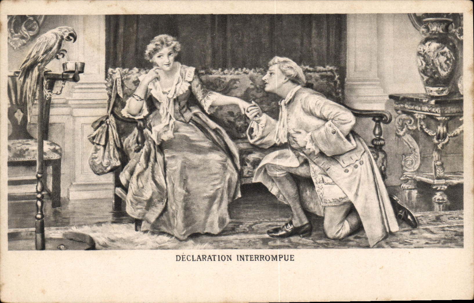 Postal Declaración parada Loro