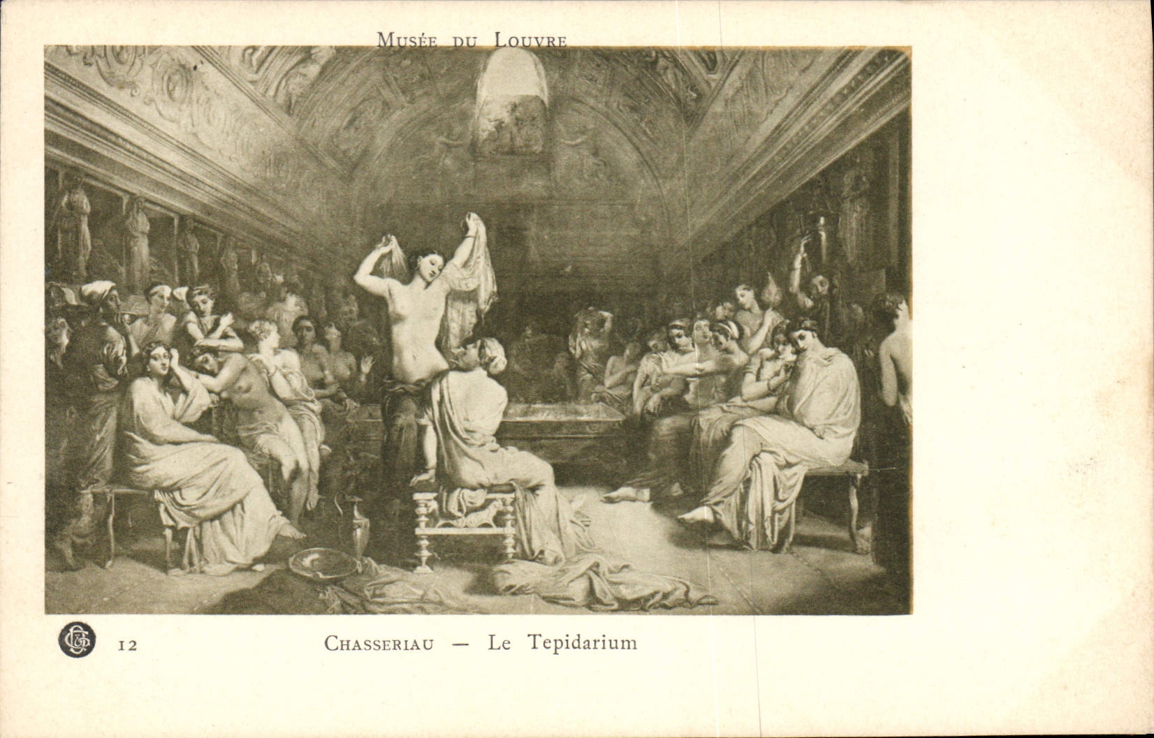 CPA Paris Musee du Louvre Chasseriau Le Tepidarium