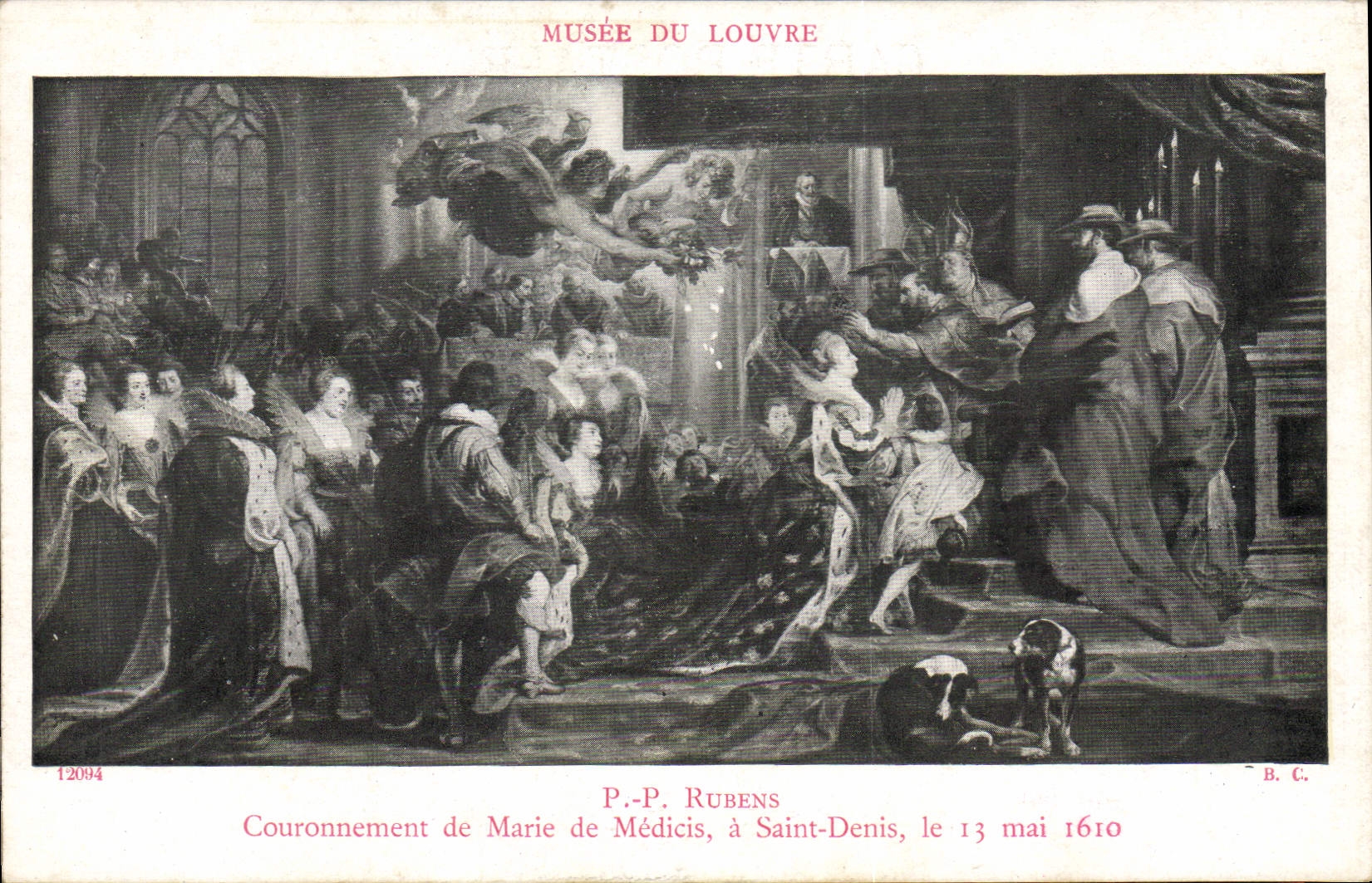 CPA Paris Musee du Louvre Rubens Couronnement de Marie de Medicis a Saint Denis 