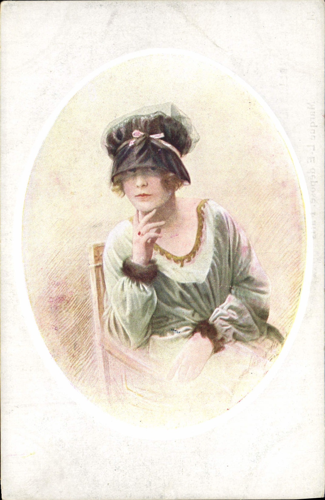 Vintage Postcard Fantasy Illustrator Manual Henri Woman