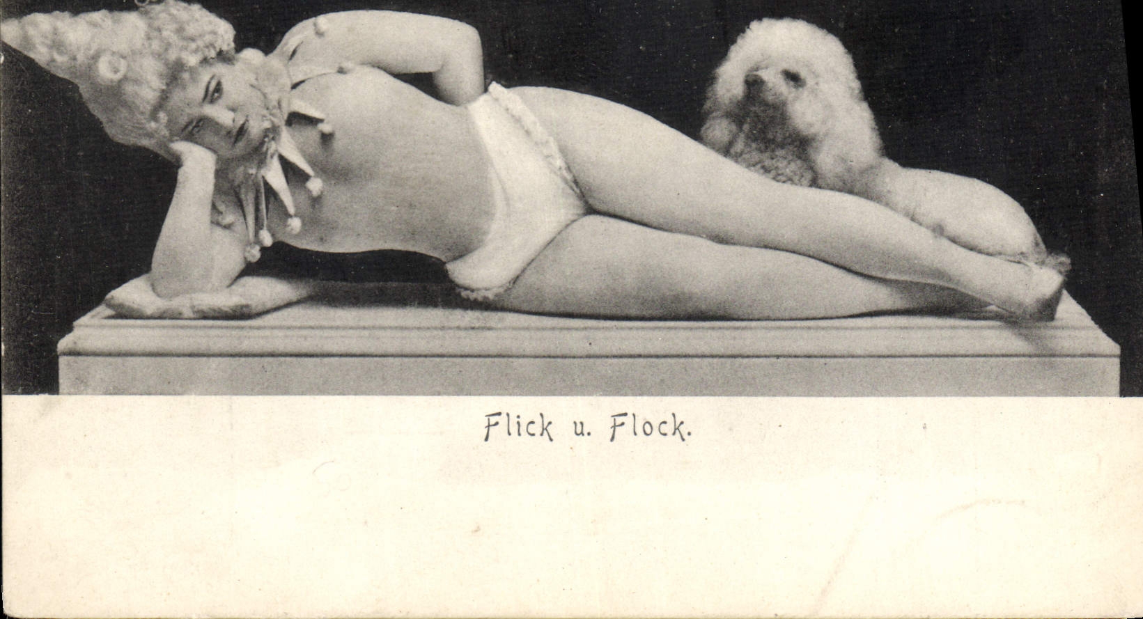 CPA Cirque Flick und Flock Chien Caniche