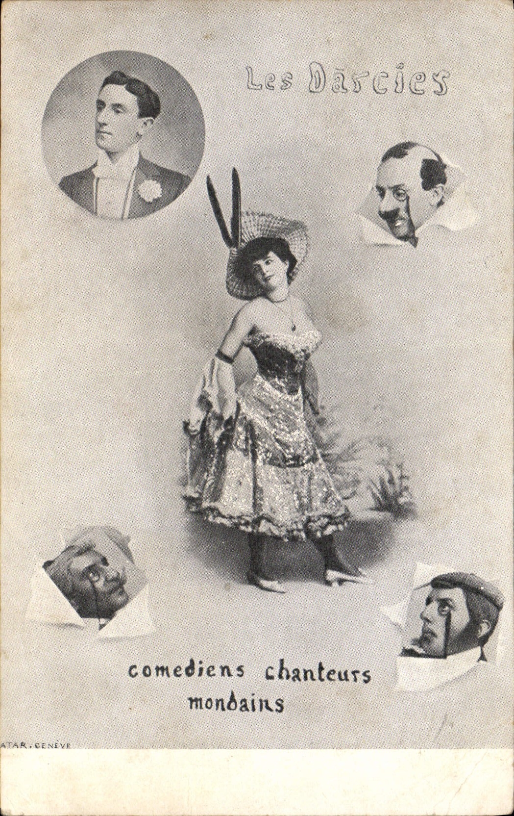 Vintage Postcards Darcies Actors singers society men