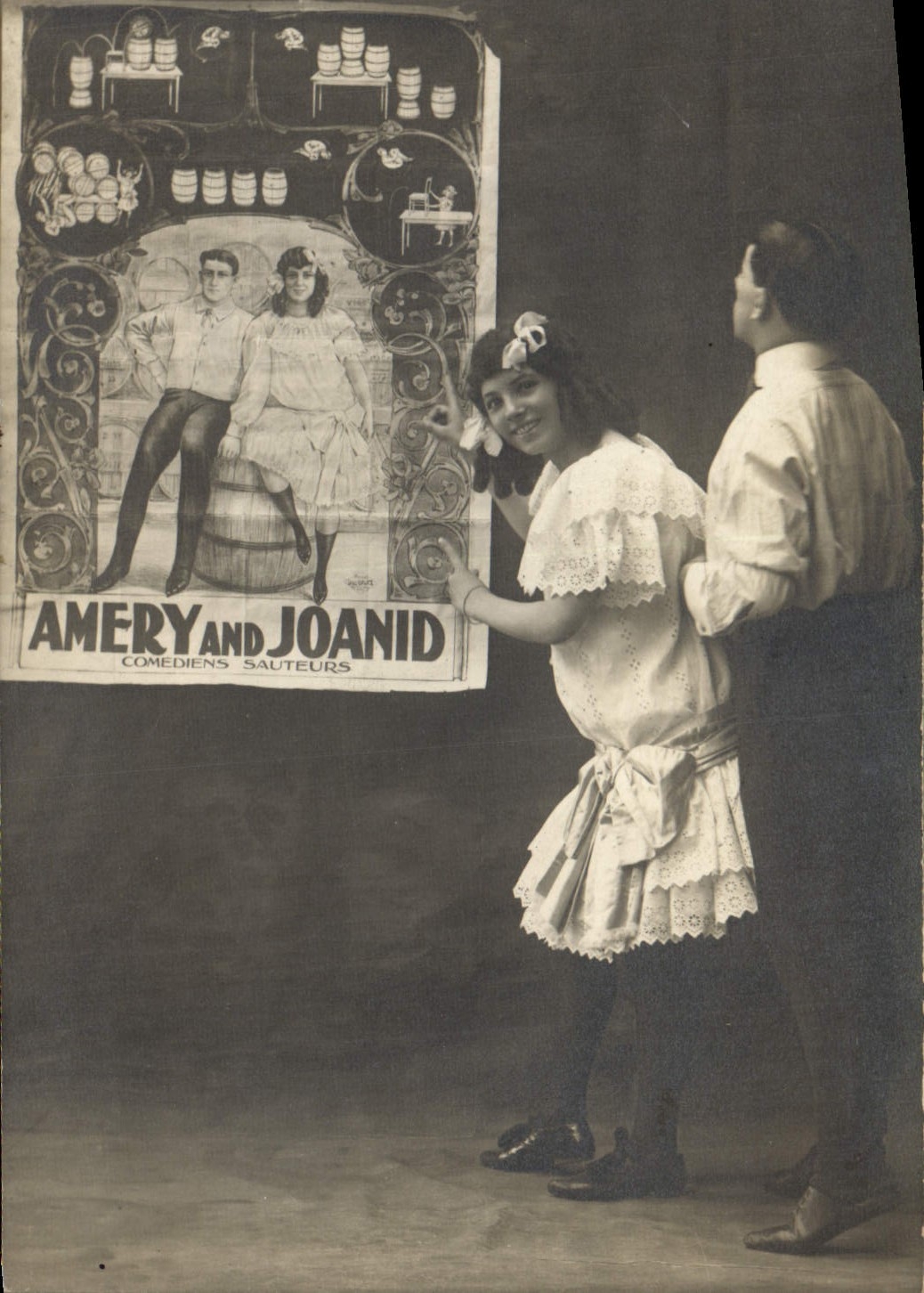 Vintage Postcard Circus Amery and Joanid
