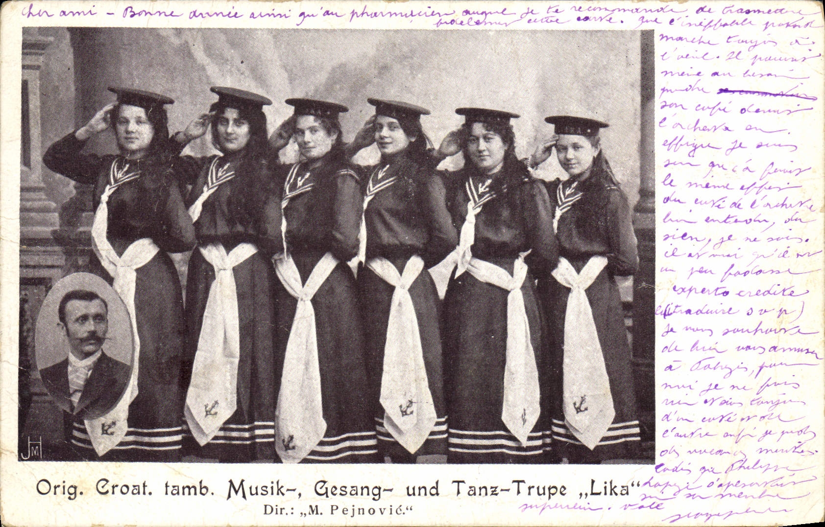 Vintage Postcard Circus Lika Pejnovic