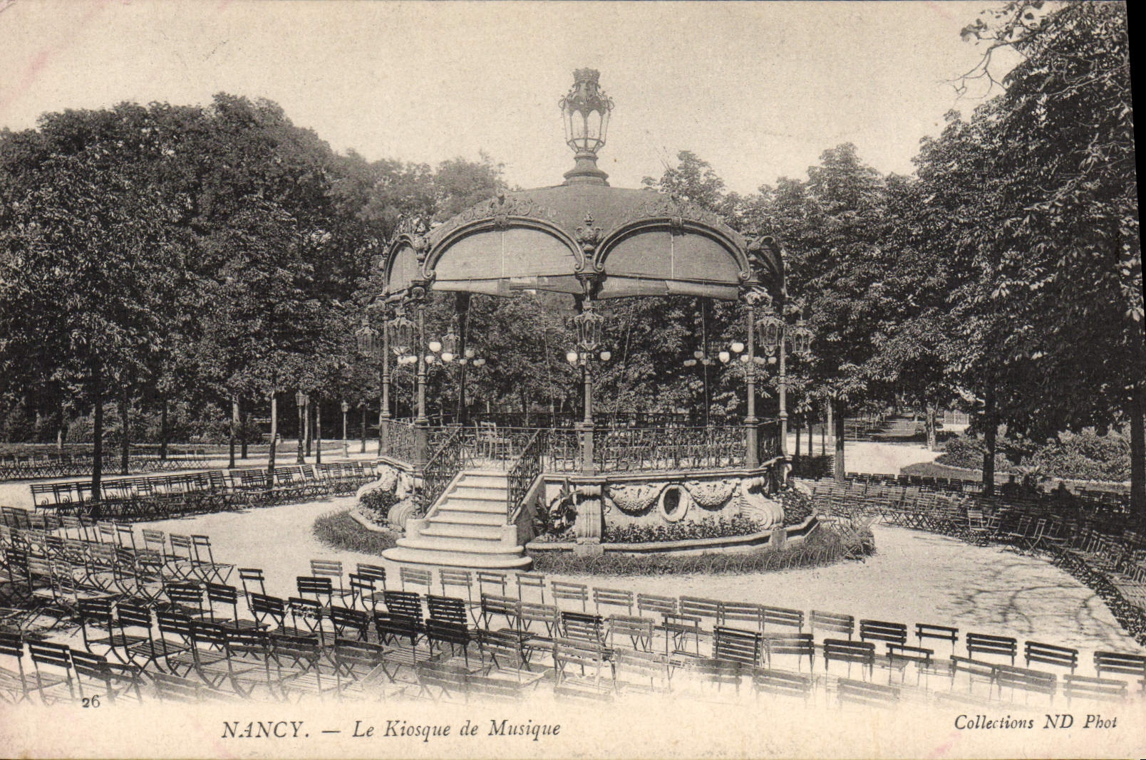 Vintage Postcard Kiosk of Nancy music