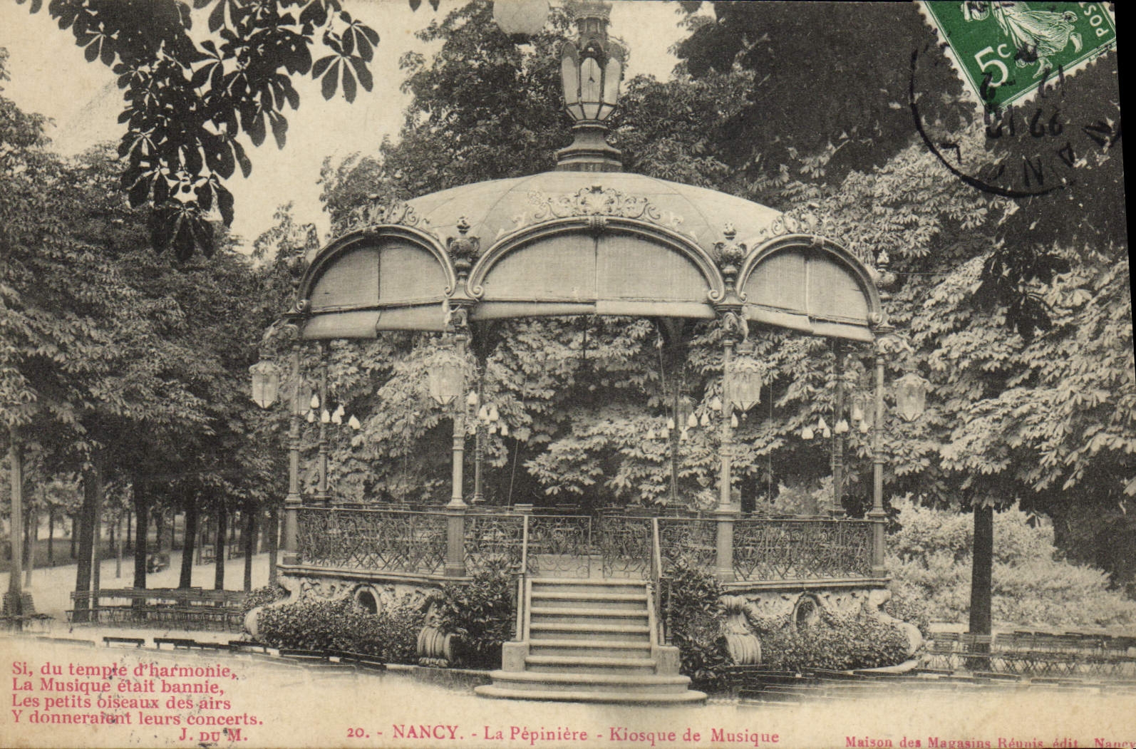 CPA Kiosque de la Pepiniere Nancy 