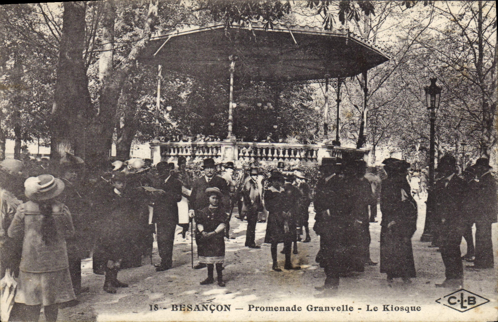 CPA Kiosque Promenade Granvelle Besancon
