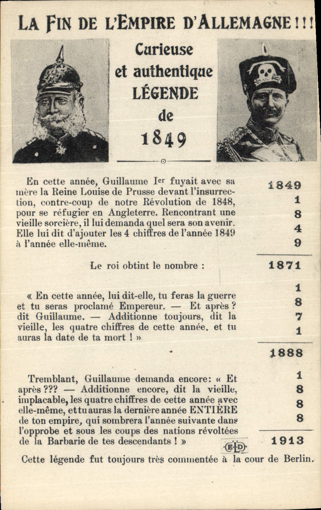 CPA Militaria La fin de l'Empire d'Allemagne 