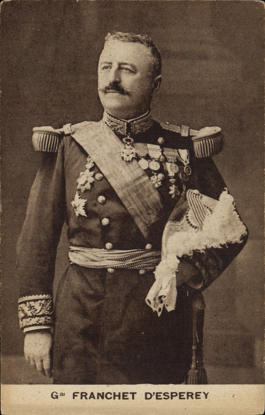 Vintage Postcard General Militaria Franchet d' Esperey
