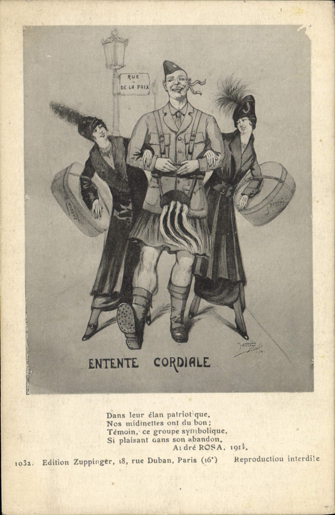 CPA Militaria Entente cordiale 
