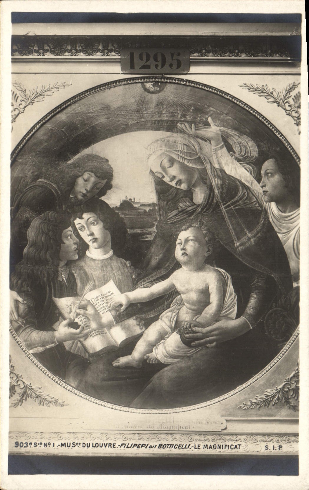 CPA Musee du Louvre Paris Filipepi dit Botticelli Le magnificat 