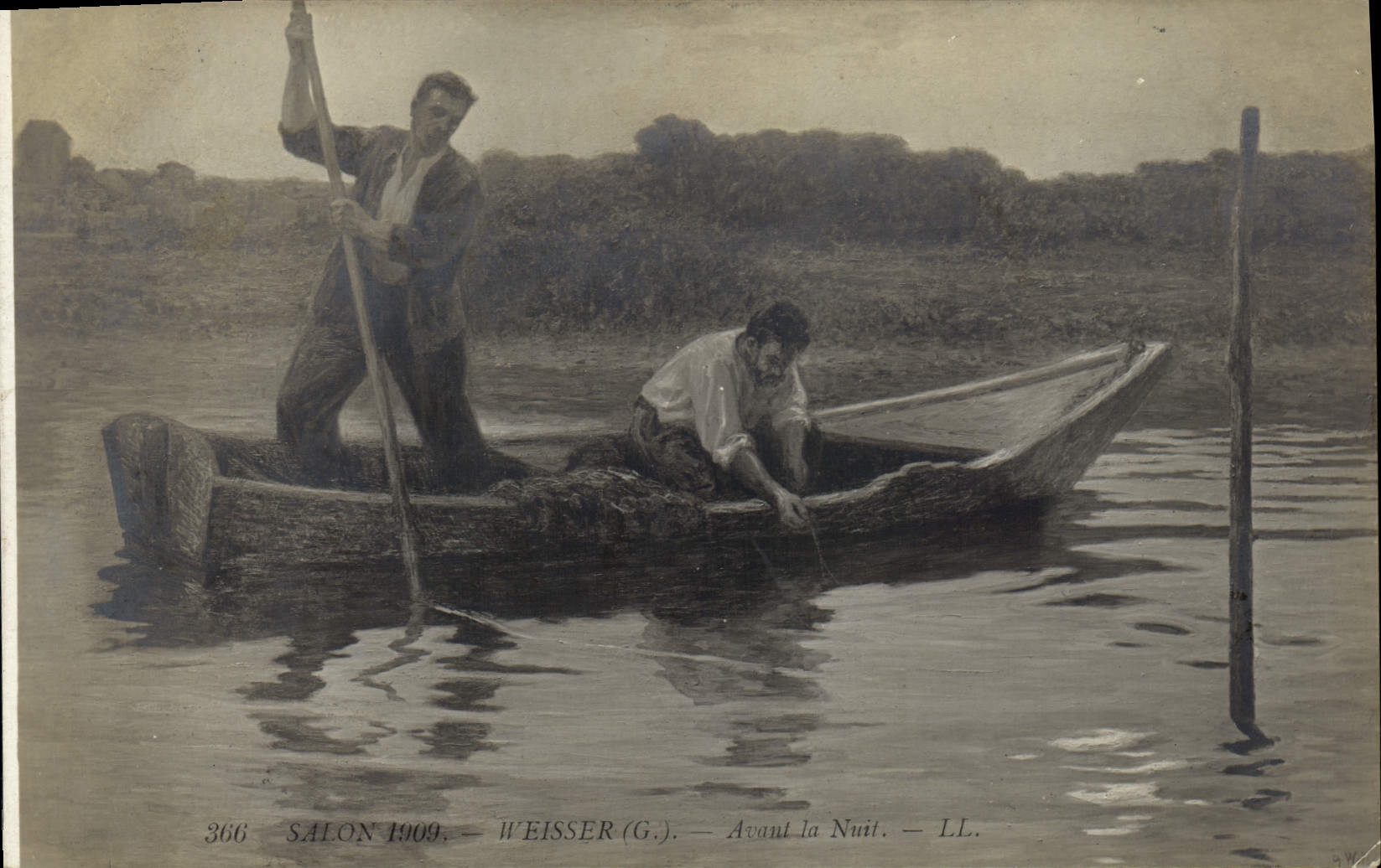 CPA Salon 1909 Weisser Avant la nuit