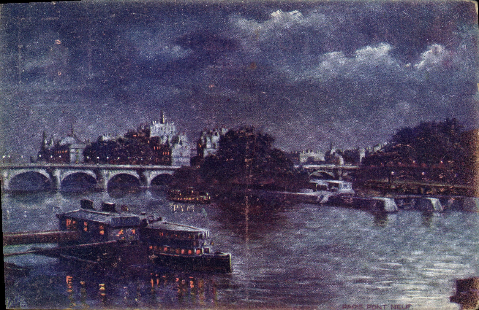 Postal París Gabarra