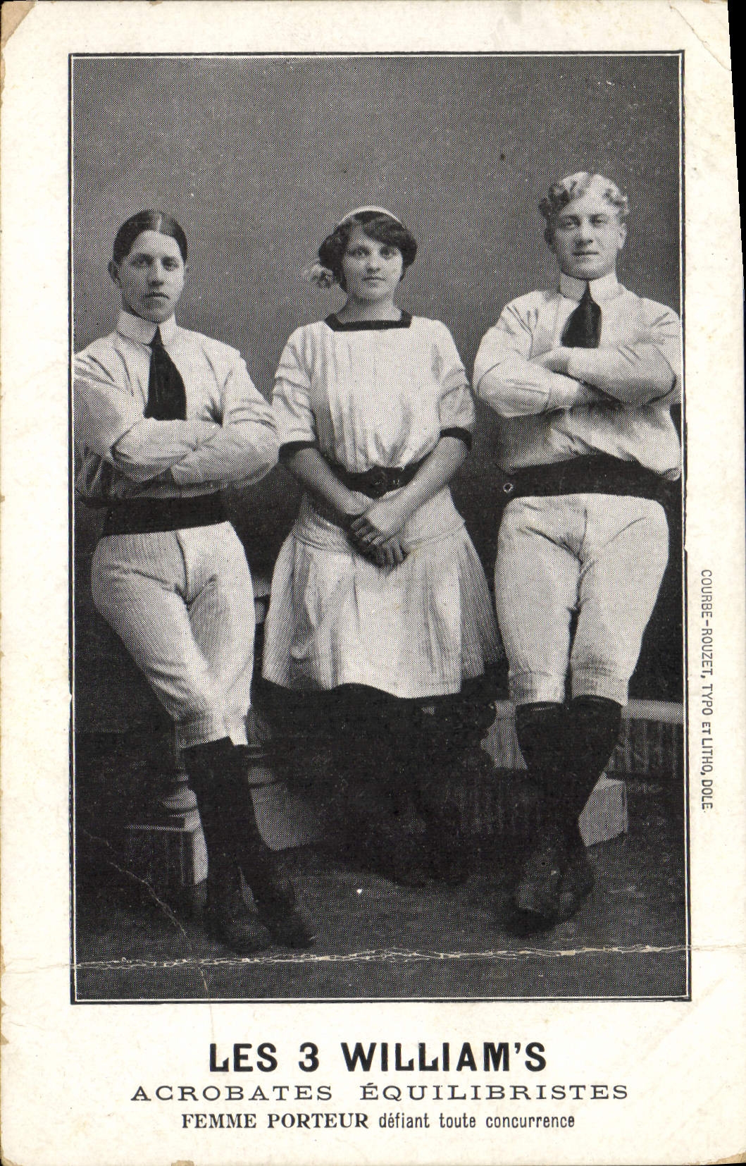 Postal Los días 3 William' s Acróbatas equilibristas