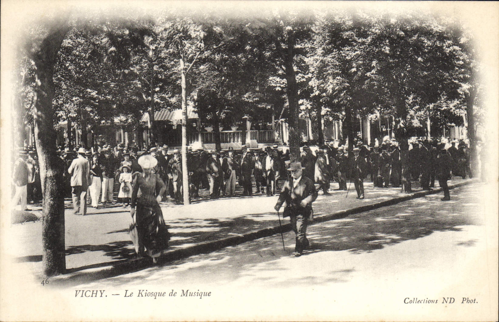 Vintage Postcard Kiosk of Vichy music
